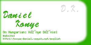 daniel konye business card